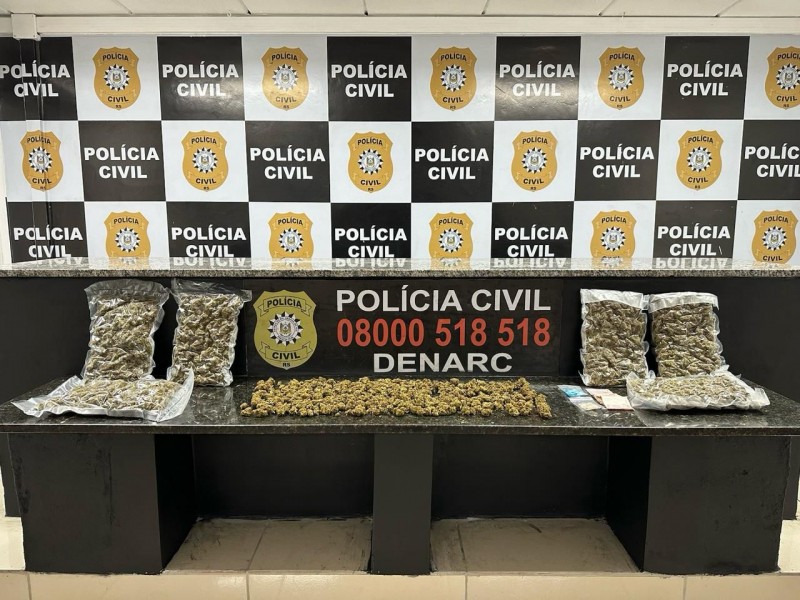 Homem é preso em Canoas por tráfico de drogas Polícia Civil RS