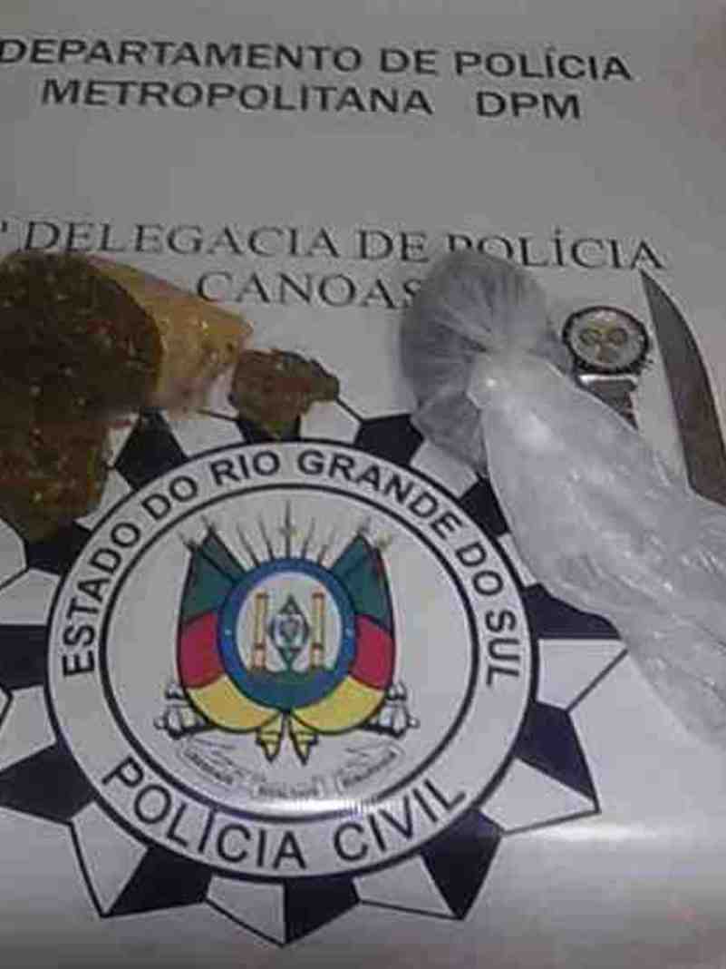 Preso em Canoas homem drogas Polícia Civil RS